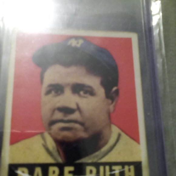 Babe Ruth card from leaf - Picture 3 of 5